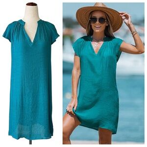 Cupshe V-Neck Mini Cover-Up Dress